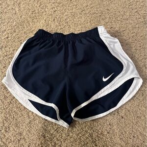 Nike dry fit, navy and white small shorts never worn